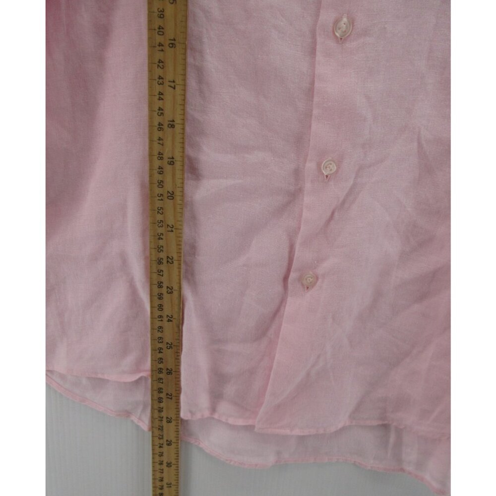 Vilebrequin Shirt Small Linen Button Up Pocket Summer Resort Wear Beach - Picture 5 of 13